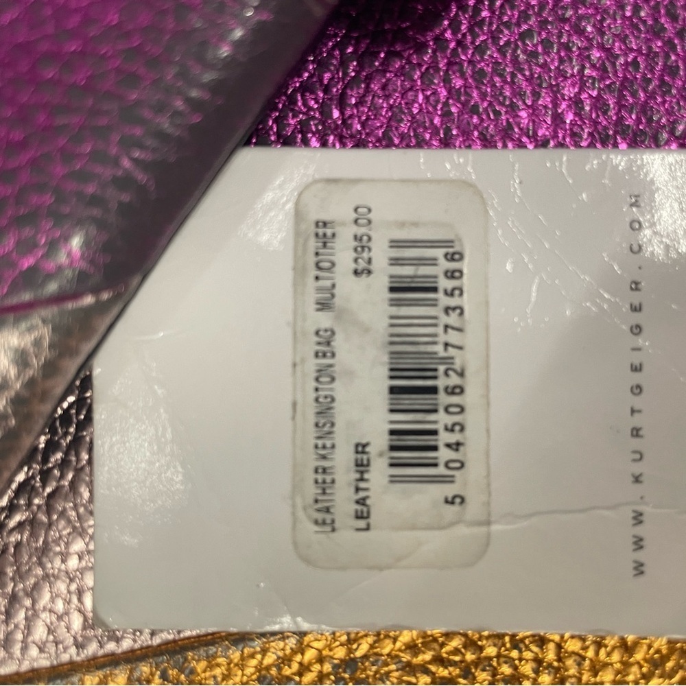 Kurt Geiger Rainbow Metallic Shoulder Bag - Picture 2 of 12